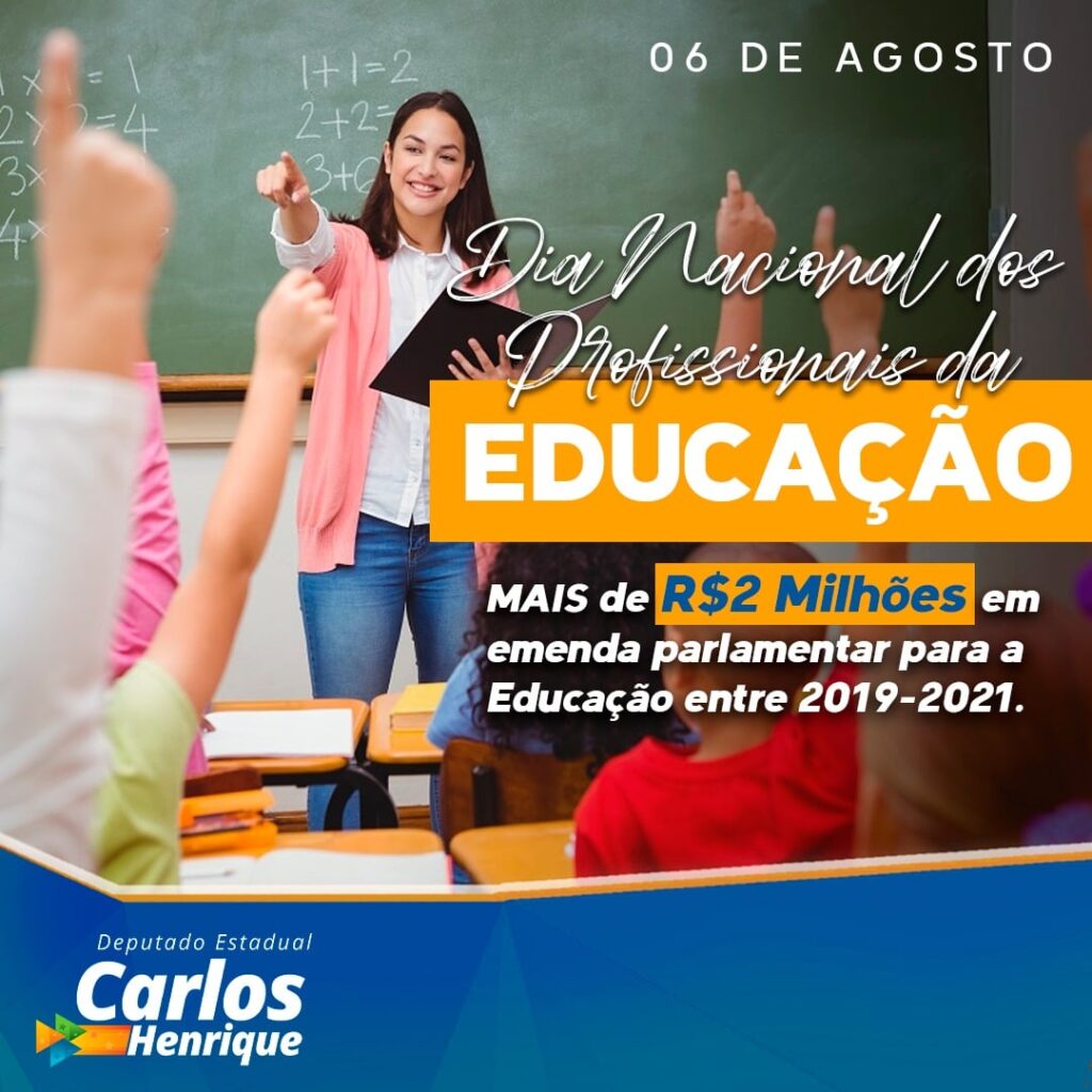 6 de agosto: Dia Nacional dos Profissionais da Educação